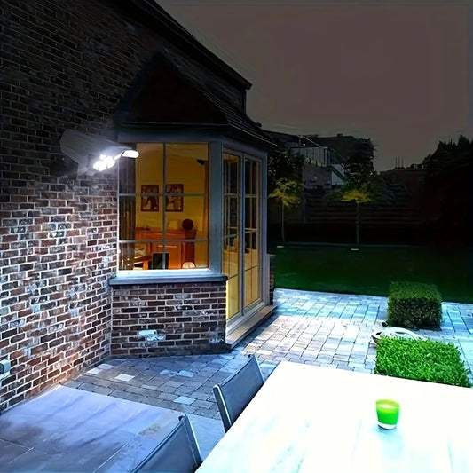 Projecteur Solaire avec Détecteur de Mouvement – Éclairage Extérieur de Sécurité Ultra-Lumineux