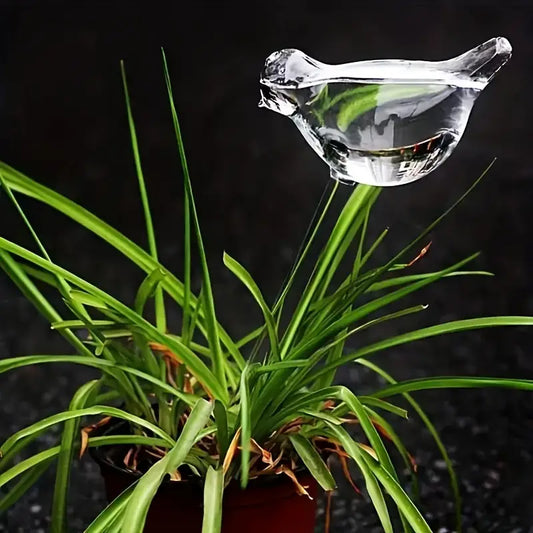 Oiseau Arrosoir en Verre – Système d’Arrosage Automatique pour Plantes d’Intérieur et Pots de Fleurs