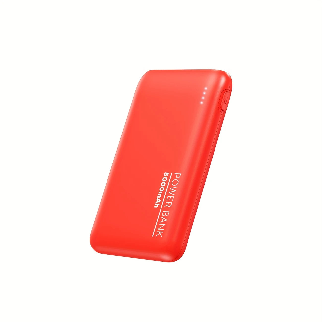 Power Bank Compact 10000mAh – Batterie Externe Rouge avec Indicateur LED et Charge Rapide