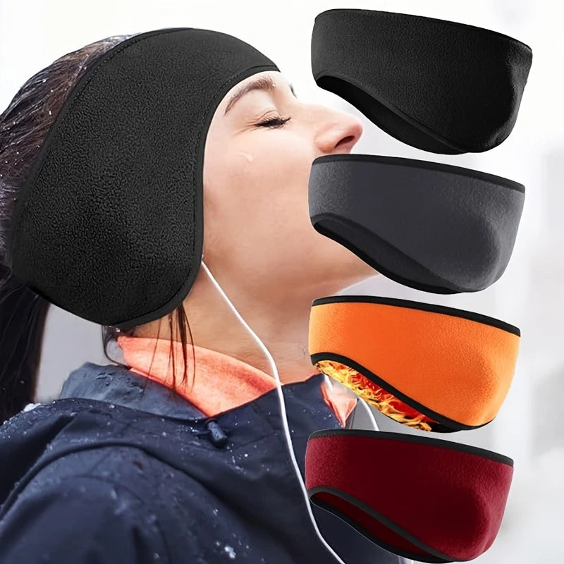 Cache-Oreilles Femme Sport Hiver – Bandeau Thermique en Polaire pour Course, Vélo ou Ski