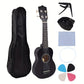 Ukulélé Soprano 21'' – Kit Complet Débutant avec Housse, coloris Noir