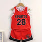 Ensemble Basketball Enfant – Maillot et Short de Sport Respirant Rouge