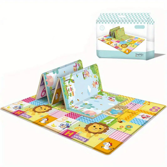 Tapis de Jeu Pliant pour Bébé – Tapis Éducatif Coloré et Antidérapant pour Chambre et Aire de Jeu
