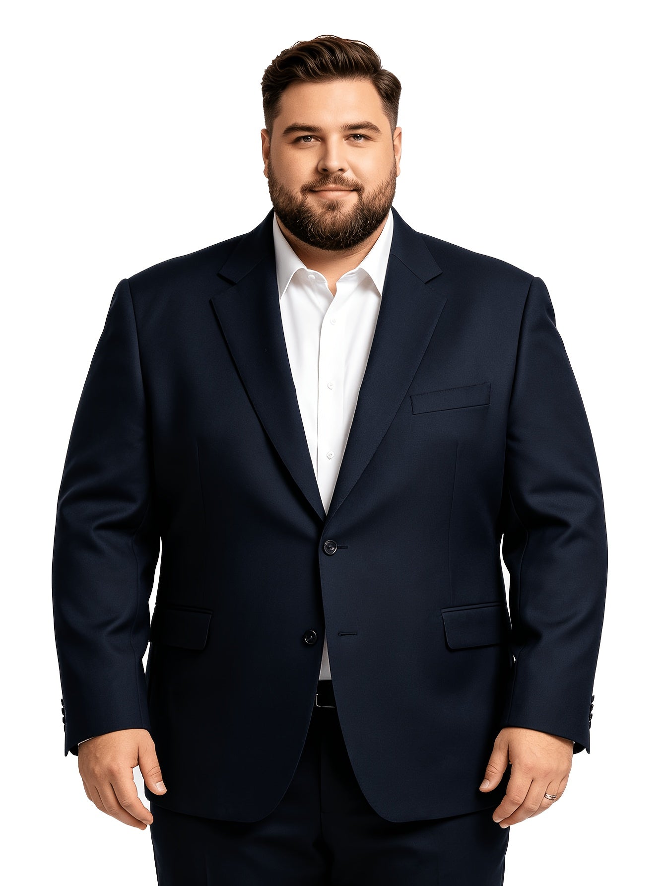 Blazer Homme Grande Taille Coupe Ample Veste de Costume Formelle