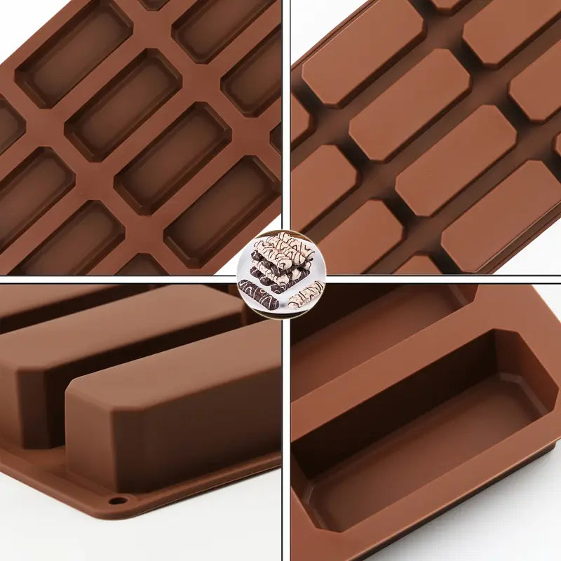 Moule Silicone 12 Cavités pour Barres Énergétiques et Barres de Céréales – Antiadhésif, Réutilisable et Facile à Démouler