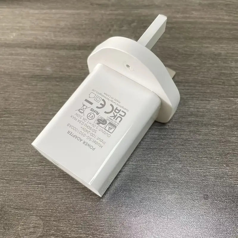 Chargeur Mural USB 5V 3A – Adaptateur Secteur Universel UK pour Smartphone et Tablette