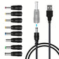 Câble USB avec 10 Embouts d’Adaptateur Universel – Chargeur Polyvalent pour Appareils Électroniques DC 5V