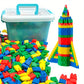 Jeu de Construction en Blocs Colorés avec Boîte de Rangement – Kit Créatif pour Enfants | Modélisme et Maquettes