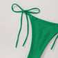 Bikini Femme 2 Pièces à Nouer – Maillot de Bain Triangle Dos Nu, Style Plage & Été Séduisant