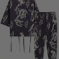 Tenue fantaisie homme kimono – Ensemble traditionnel asiatique avec motifs dragon dorés