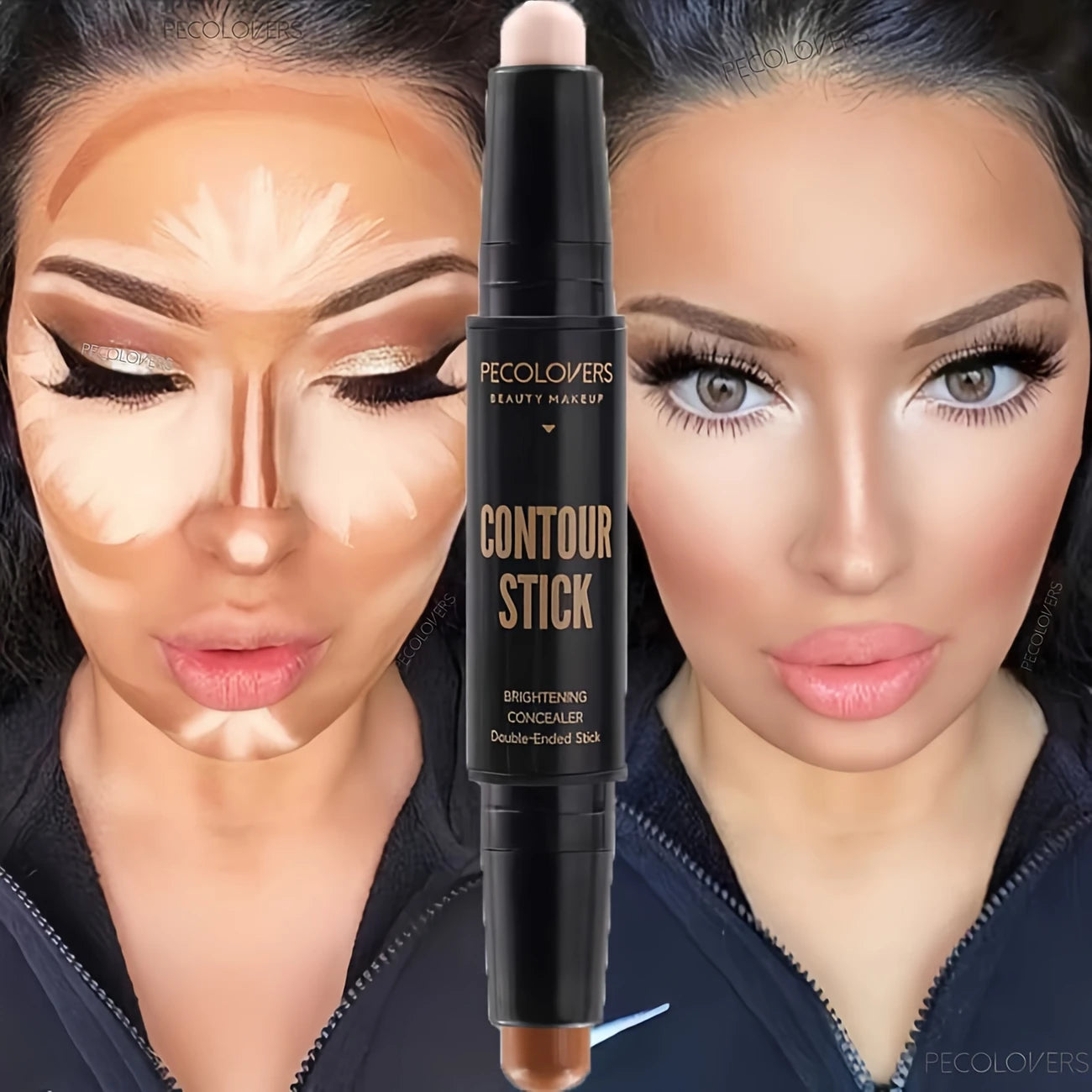 Stick Contour Double Embout – Illuminateur & Correcteur Sculptant Longue Tenue