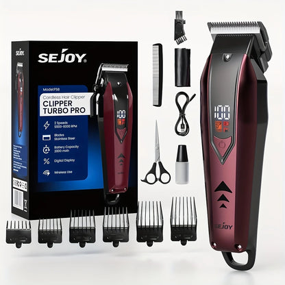 Tondeuse Professionnelle Sejoy Turbo Pro, coloris Rouge