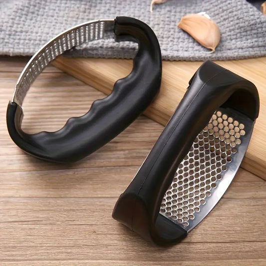 Presse-ail ergonomique en acier inoxydable – Écrase-ail manuel facile à nettoyer pour cuisine rapide