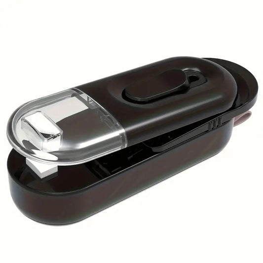 Scelleuse de sac électrique 2 en 1 – Appareil compact pour refermer et couper sachets alimentaires