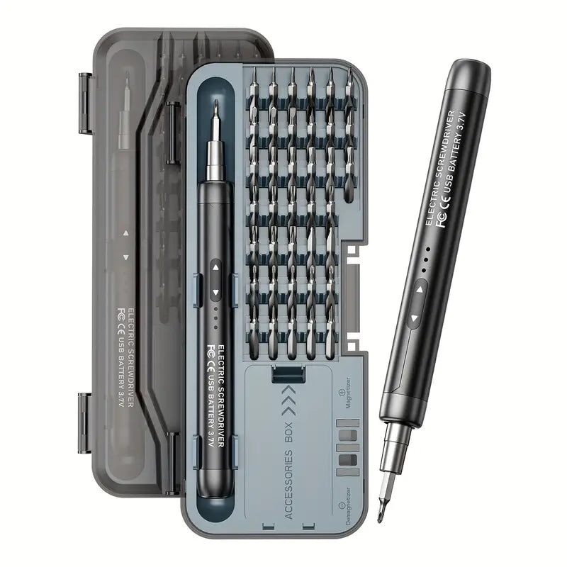Tournevis Électrique Rechargeable USB – Kit Multifonction avec Embouts de Précision pour Réparation
