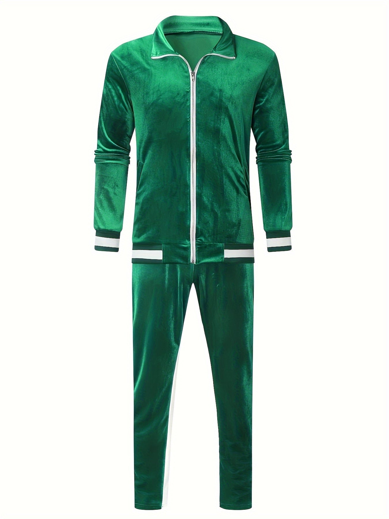 Ensemble de survêtement en velours pour homme