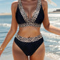 Bikini Femme Taille Haute Léopard – Maillot de Bain Deux Pièces Élégant et Tendance
