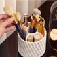 Organisateur de Maquillage avec Couvercle Transparent – Boîte de Rangement Pinceaux et Cosmétiques Élégante et Anti-Poussière