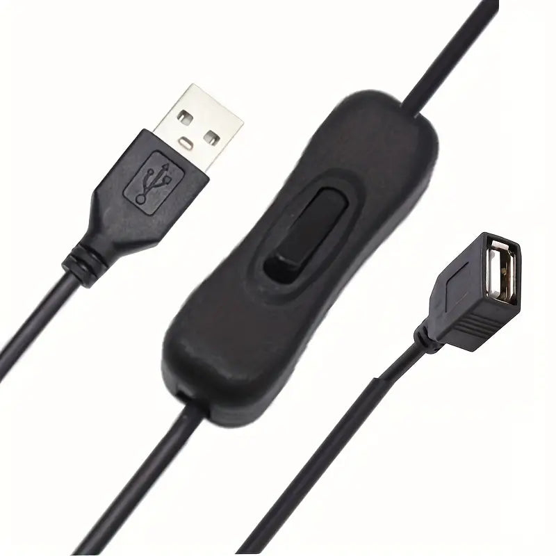 Câble USB avec Interrupteur On/Off – Rallonge Alimentation Pratique pour Gadgets USB