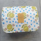Trousse de maquillage voyage motifs smiley et cœurs  Pochette cosmétique imperméable et joyeuse
