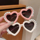 Lunettes de soleil enfants cœur avec perles – Mode fille, protection UV tendance
