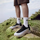 Baskets de sport homme noires et argent – Chaussures légères running, fitness et plein air