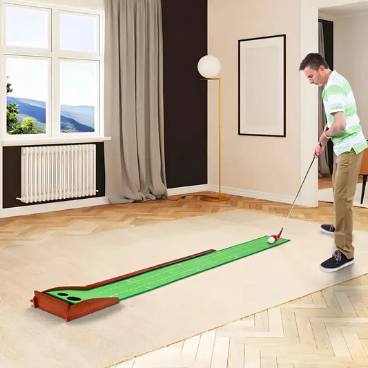Tapis de putting golf intérieur – Accessoire d’entraînement pratique pour améliorer votre swing