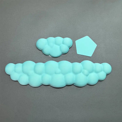 Pack Clavier Filaire + Souris Ergonomique Sans Fil, coloris Bleu
