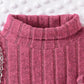 Haut bébé fille en tricot côtelé avec robe sans manches assortie – Tenue élégante automne/hiver