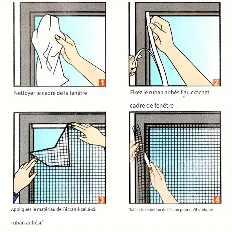 Film isolant transparent pour fenêtres avec bande adhésive – Protection thermique et anti-froid, facile à poser