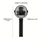 Ventilateur Portable sur Trépied Flexible – USB Rechargeable, Silencieux, Orientation 360°, Idéal Poussette ou Bureau