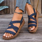 Chaussures Élégantes pour Femme, Chaussures de Dame Chics, Dernières Sandales d'Été 2025 pour Femme en Polyester avec Sangle Élastique, Semelles Plates Antidérapantes, Style Féerique Décontracté de Plage, Chaussures pour Femme