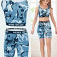 Ensemble fille camouflage bleu, coloris Couleur mélangée 4