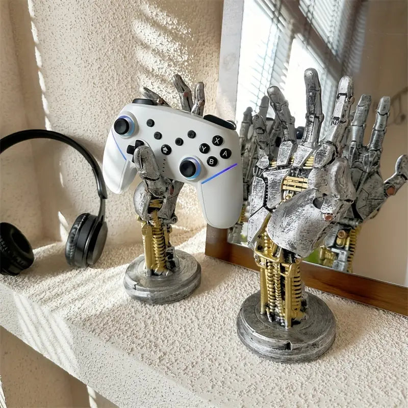 Support de Manette Gaming en Forme de Main Robotique – Accessoire Décoratif et Pratique pour Joueurs
