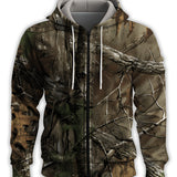 Pull à Capuche Homme – Taille Grande, coloris Camouflage
