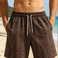 Short de plage grande taille pour homme avec imprimés à motifs
