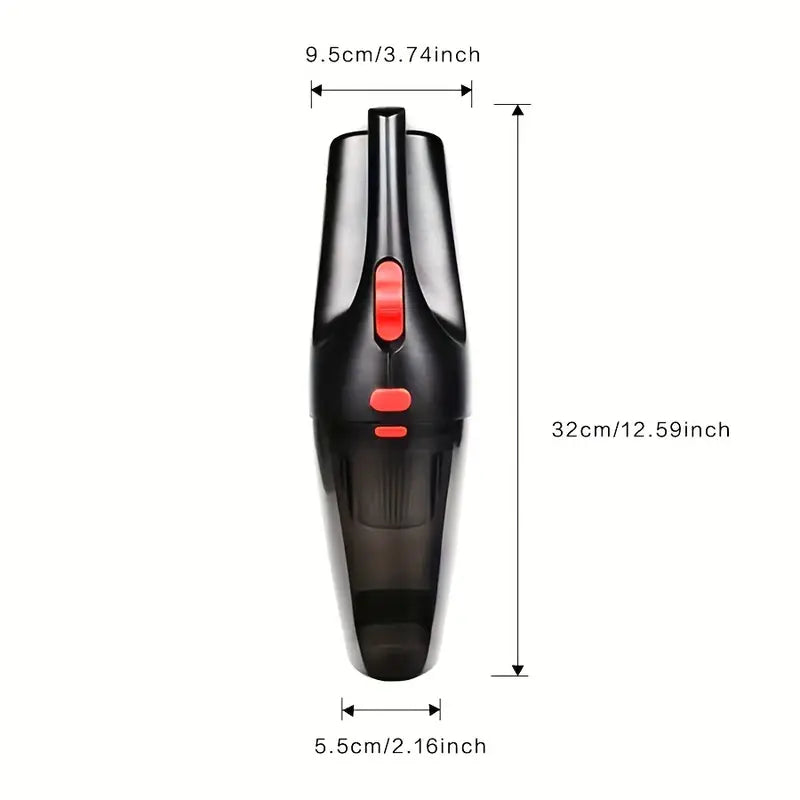 Aspirateur portatif puissant pour voiture – Entretien intérieur avec embouts multifonctions et câble USB