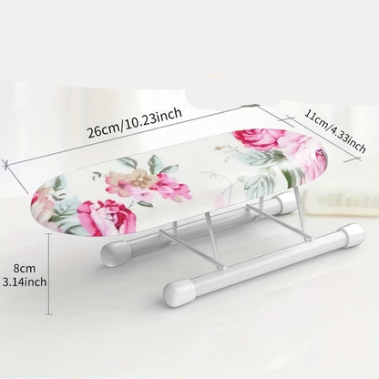 Mini Table à Repasser Manches Pliable, coloris Fleuri