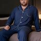 Nouvel ensemble de pyjama pour homme grande taille avec manches