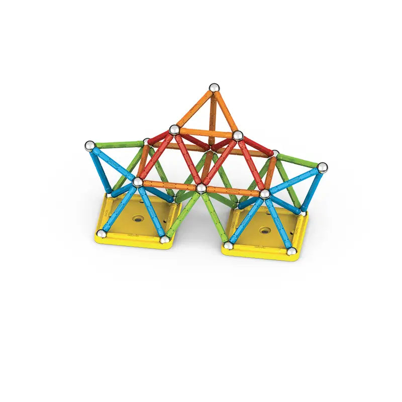 Jeu de construction magnétique coloré – Bâtonnets et billes aimantés pour créer ponts et structures 3D