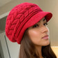 Casquette femme hiver en tricot épais – Style chaud, chic et confortable