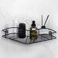 Étagère d'Angle Murale Salle de Bain – Panier Métal Auto-Adhésif Sans Perçage pour Douche et Lavabo