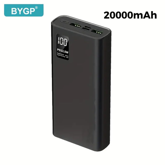 Batterie Externe 10000/20000mAh BYGP – Charge Rapide 22.5W avec Affichage LED
