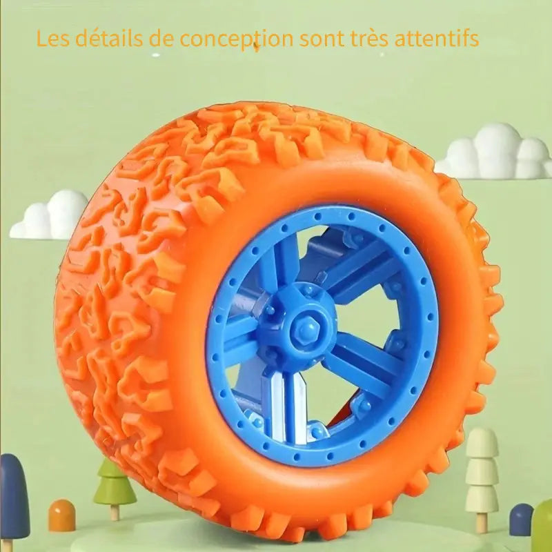 Voiture de police monster truck jouet – Véhicule tout-terrain pour enfants avec roues larges et design réaliste