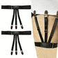 Bretelles homme noires ajustables – Bretelles élastiques à pinces renforcées, style élégant et maintien parfait