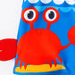 Maillot de bain garçon bleu avec motif requin et crabe – Short de bain amusant et confortable pour l’été
