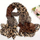 Écharpe femme motif léopard – Châle imprimé animalier élégant et tendance