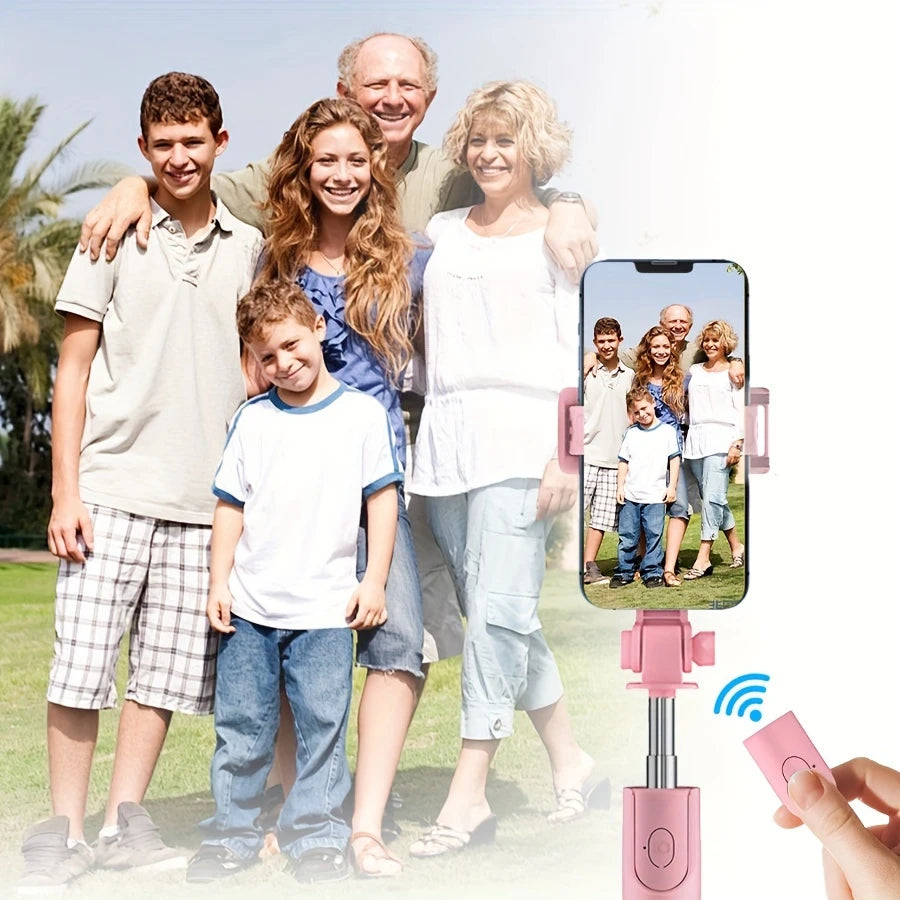 Selfie Stick 3 en 1 avec Trépied et Télécommande Bluetooth – Perche à Selfie Rétractable pour Smartphone