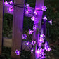 Guirlande Fleur LED Violette – Lumière Décorative Romantique pour Soirée, Mariage et Ambiance Cocooning