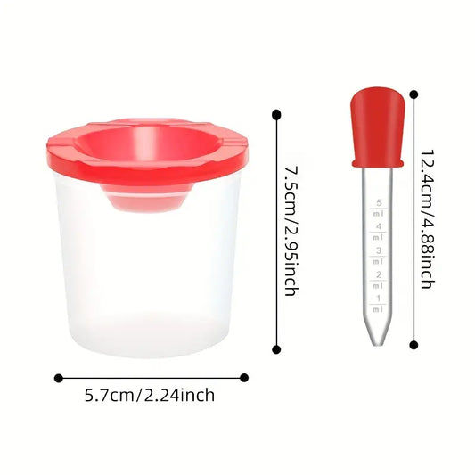 Ensemble de Pots et Pipettes Colorés – Kit de Manipulation pour Expériences Scientifiques et Activités Éducatives